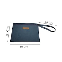 Denim Kumaş Makyaj Ve Kişisel Bakımçantası. 3 Lü Paket Makyajçntantrsm3
