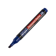 Kraf 230 Permanent Marker Kesik Uç Mavi 24'li Paket