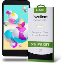 Vestel Uyumlu Venüs 5000 Ekran Koruyucu Cam 5 Adet Ekonomik Paket (554293007)