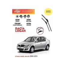 Logan Cam Muz Silecek Silgi Silgeç Takımı 2009 Model Araca Özel . Aparat