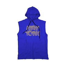 Bluu Newyorkstr Unisex Kapşonlu Kolsuz T-Shirt Fitness Atleti (532942574)