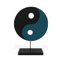 Ying Yang Mavi Siyah Ev Dekoru Büyük