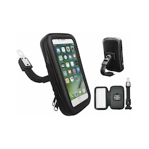 Bisiklet Motosiklet Scooter Atv Telefon Tutucu Fermuarlı Ayna