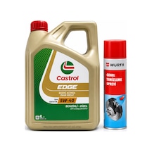 Castrol Edge DPF Motor Yağı 5W-40 4 L + Würth Balata Spreyi 500 ML