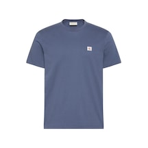 Calvin Klein Ss Badge 30s Jersey, Xl7 Mavi Erkek T-shirt