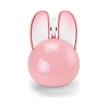 Northcity Tavşan Figürlü Kablosuz Mouse Pil Dahil Etiket Hediyeli Pembe