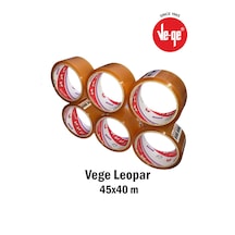Vege Leopar Koli Bandı 45x40m Şeffaf 6 'lı 1 Adet