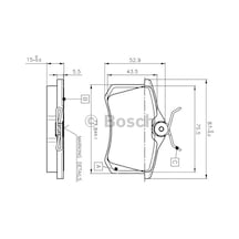 Arka Balata Megane 2-Laguna-Citroen C3-C4-P307 Bosch  986495226