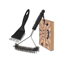 Mangal Temizleyici Seti, 2 Parça Metal Fırça Ve Kazıyıcı