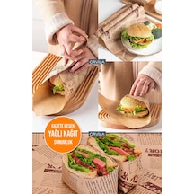 Vintage Desen Sunum Kağıdı 50'li Retro Gazete Görünüm Hamburger Sarma Ve Servis Kağıtları
