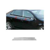 Vw Jetta Krom Cam Çıtası 4Parça 2006-2011 Arası P.Çelik