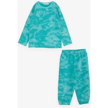 Breeze Girls & Boys Erkek Çocuk Pijama Takımı Desenli 1-4 Yaş, Yeşil-yeşil Yeşil