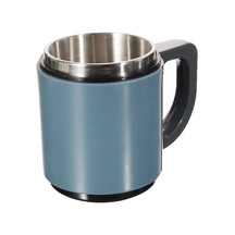 And430 İçi Çelik Dışı Plastik Kupa Mug, Kırmızı/ Mavi, 500 Mg Beyaz - Çok Renkli