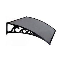 Plastik Ayak 6mm Levhalı Pratik Sundurma 100x150 Cm Antrasit Gri