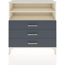 Arges Şifonyer 2 Raflı 3 Çekmeceli 88x30x96 Aytaşı-antrasit Aytaşı