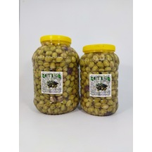 Etik Yerli Ürünler Mudanya Cinsi Yeşil Dilme Tatlanmış Zeytin 5 KG + 3 KG