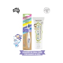 Doğal Sertifikalı Bebek/çocuk Diş Seti Unicorn&monkey Diş Fırçası + Aromasız Diş Macunu 50g