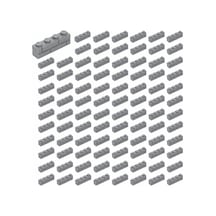 Yedek Parçalar: Modifiyeli Duvar Parçası: 100 Adet 1x4 Açık Gri 15553 - Parts: Brick, Modified: 100 Piece 1x4 Light Bluish Gray