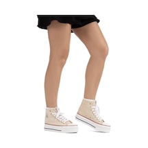 Benetton Bn 30939 3114 Bej Kadın Spor Ayakkabı 001