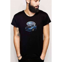 Wrx Baskılı Siyah Erkek Tshirt