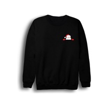 Noel Baba Christmas Yeni Yıl Baskılı Bisiklet Yaka Sweatshirt