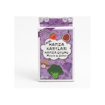 Meyve Ve Sebzeler Mini Hafıza Oyun Kartı 1 Adet Kart