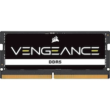 Corsaır Vengeance Sodımm Ddr5 Ram 48gb 1x48gb 5600mhz Cl48-48-48-90 1.10v Intel Xmp 3.0 Dizüstü Bilgisayar Belleği - Siyah Cmsx48gx5m1a5600c48