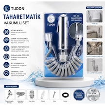 Krom Taharatmatik Seti Taharatmetik El Duşu- Hortum - Mafsal Vakumlu Set 5468 Çok Renkli