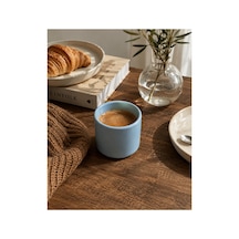 Mavi Seramik Kupa 175 Ml Minimal Kahve Kupası Çay Fincanı Espresso Ve Türk Kahvesi Bardağı Mavi - 902337607 Mavi