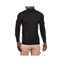 Deepsea Erkek Siyah Kare Desenli Balıkçı Yaka Slim Fit Boğazlı Triko Kazak 2505493 Siyah Deepsea Erkek Siyah Kare Desenli Balıkçı Yaka Slim Fit Boğazlı Triko Kazak 2505493 Siyah