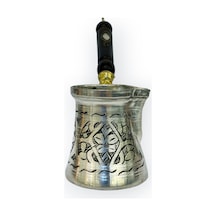 Paşa İşlemeli 2 Kişilik Kalaylı Bakır Cezve