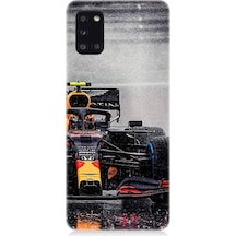 Samsung Galaxy A31 Uyumlu Max Verstappen F1 Aracı Desenli Silikon Kılıf