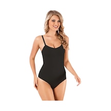 Form Time Kadın Korsajlı Çıtçıtlı Siyah Body Korse 9016 Siyah