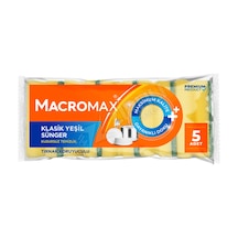 5 Adet Macromax Klasik Yeşil Sünger Tırnak Koruyuculu 5'li