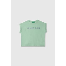 United Colors Of Benetton Benetton Kız Çocuk Tshirt Yeşil