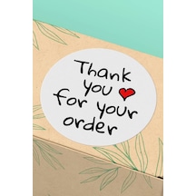 Thank You For Your Order Kargo Paketleme Sticker 3x3cm St2119 Çok Renkli