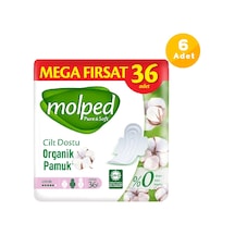 Molped Pure & Soft Mega Fırsat Hijyenik Ped Uzun 6 x 36'lı