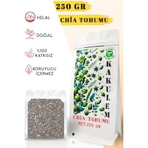 Kakulem Sertifikalı 250 Gr Glutensiz Doğal Katkısız Chia Tohumu Vegan Protein