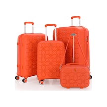 Mçs Polipropilen 4lü Valiz Seti V376 S23sy1000054-set 00314 Portakal