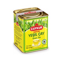 Burcum Yeşil Dökme Çay Teneke Kutu 100 Gr. Yirmidörtlü Paket