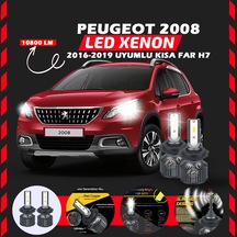 Peugeot 2008 2016-2019 Kısa Far Uyumlu Şimşek Etkili Led Xenon Premium Series H7