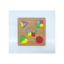 Ahşap Bultak Geometrik Şekiller Model 3