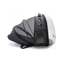 Cattie Fileli Kedi Ve Küçük Irk Köpek Taşıma Sırt Çantası Gri 25x60x40 Cm