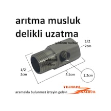 Arıtma Musluk Delikli Uzatması 4.5cm Yarım Parmak Arıtıcı Uzatma