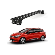 Trio-ı Renault Clio Grand Tour 2013 Ve Sonrası Uyumlu Siyah Kilitli Ara Atkı Port Bagaj Tavan Barı