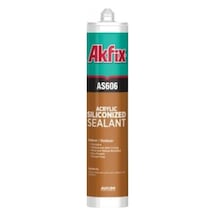Akfix As606 Silikonize Mastik Kahverengi 500 Gr