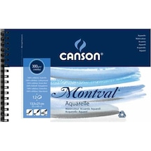 Canson Montval Suluboya Resim Defteri Spiralli 13.5x21 12yp 300 G