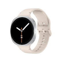 Samsung Galaxy Watch 8 44mm 40mm İle Uyumlu Metal Tokalı Purelux Soft Silikon Kordon