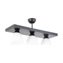 Ikili Dikdörtgen Siyah Spor Model Modern Avize F