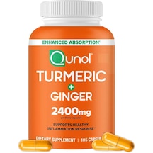 Qunol Turmeric + Gin.ger 2400 Mg 105 Capsules Orijinal Usa Menşeii Dmmedicineden